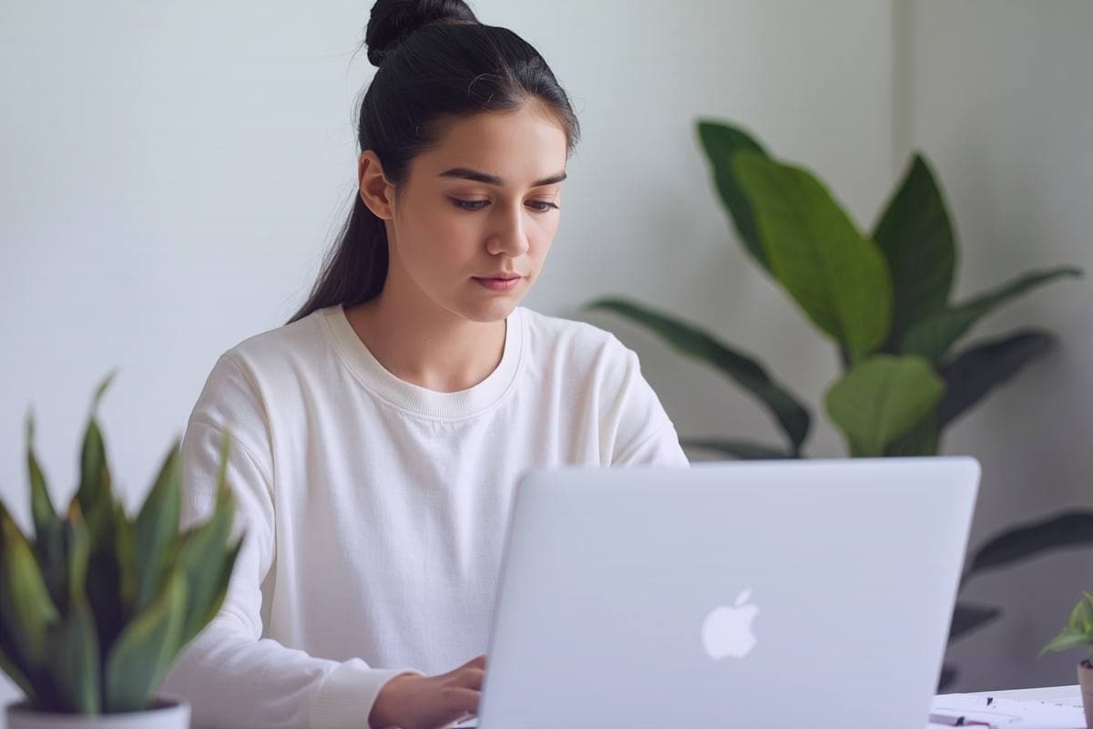 Minimal and clear digital interface representing clarity in online presence